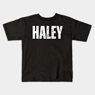 Haley Name Gift Birthday Holiday Anniversary Kids T-Shirt